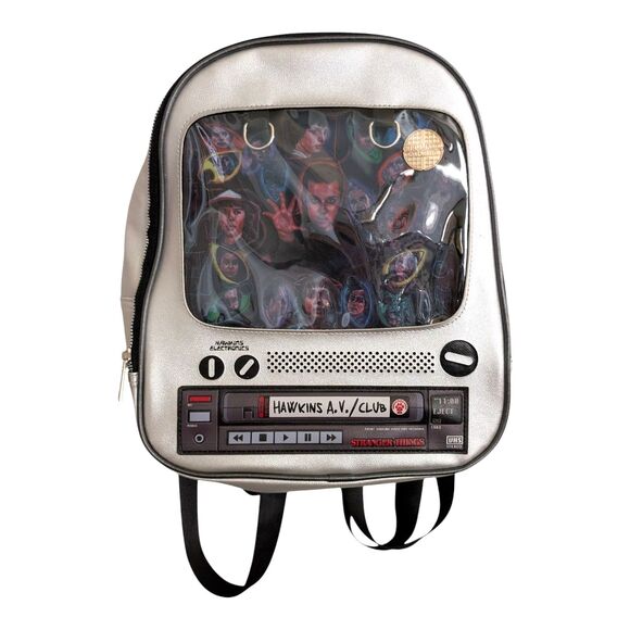 Stranger Things TV VHS Retro Mini Backpack With Collectors Pin NWOT main image 6